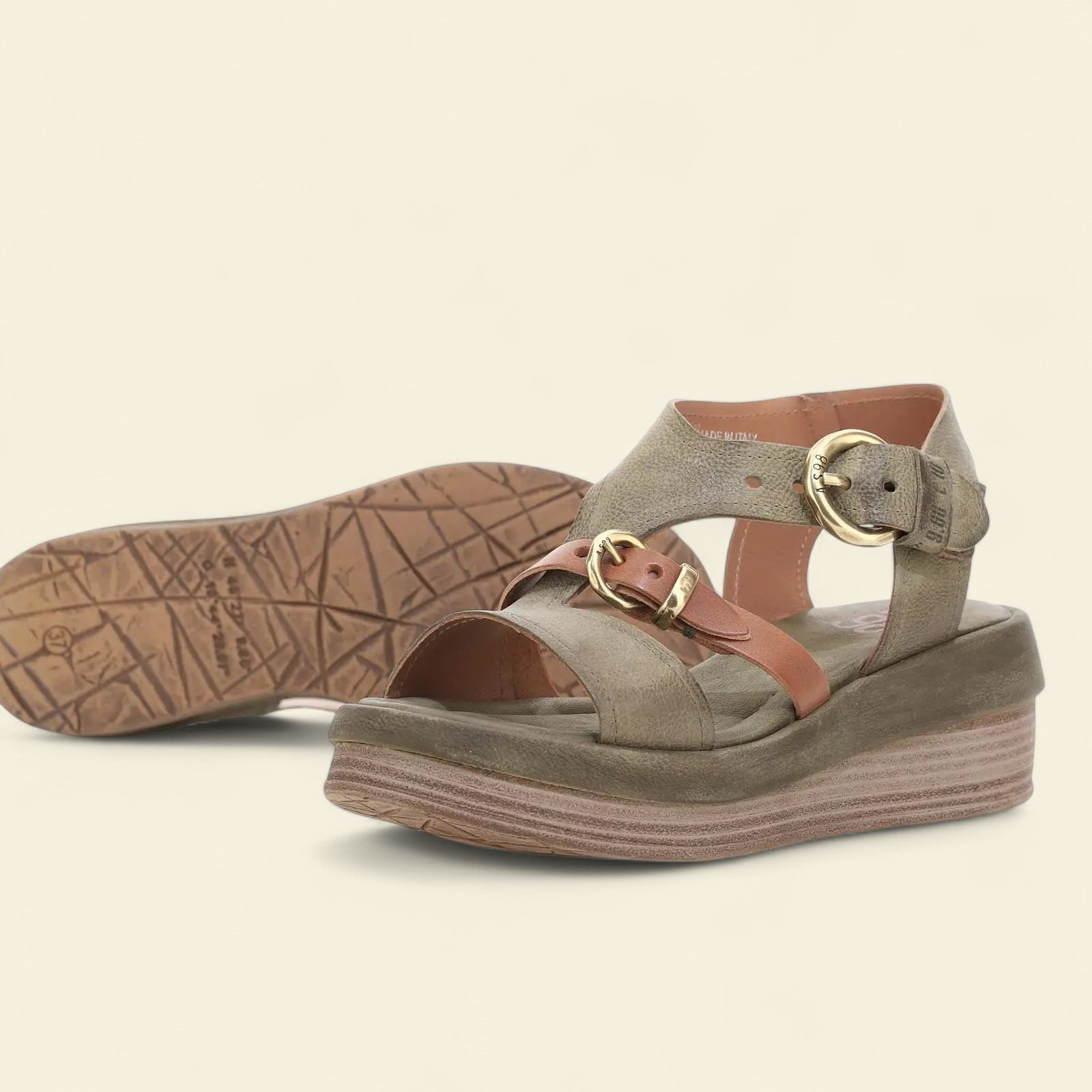 Stanley A.S.98 Green Summer 25 Leather Sandal