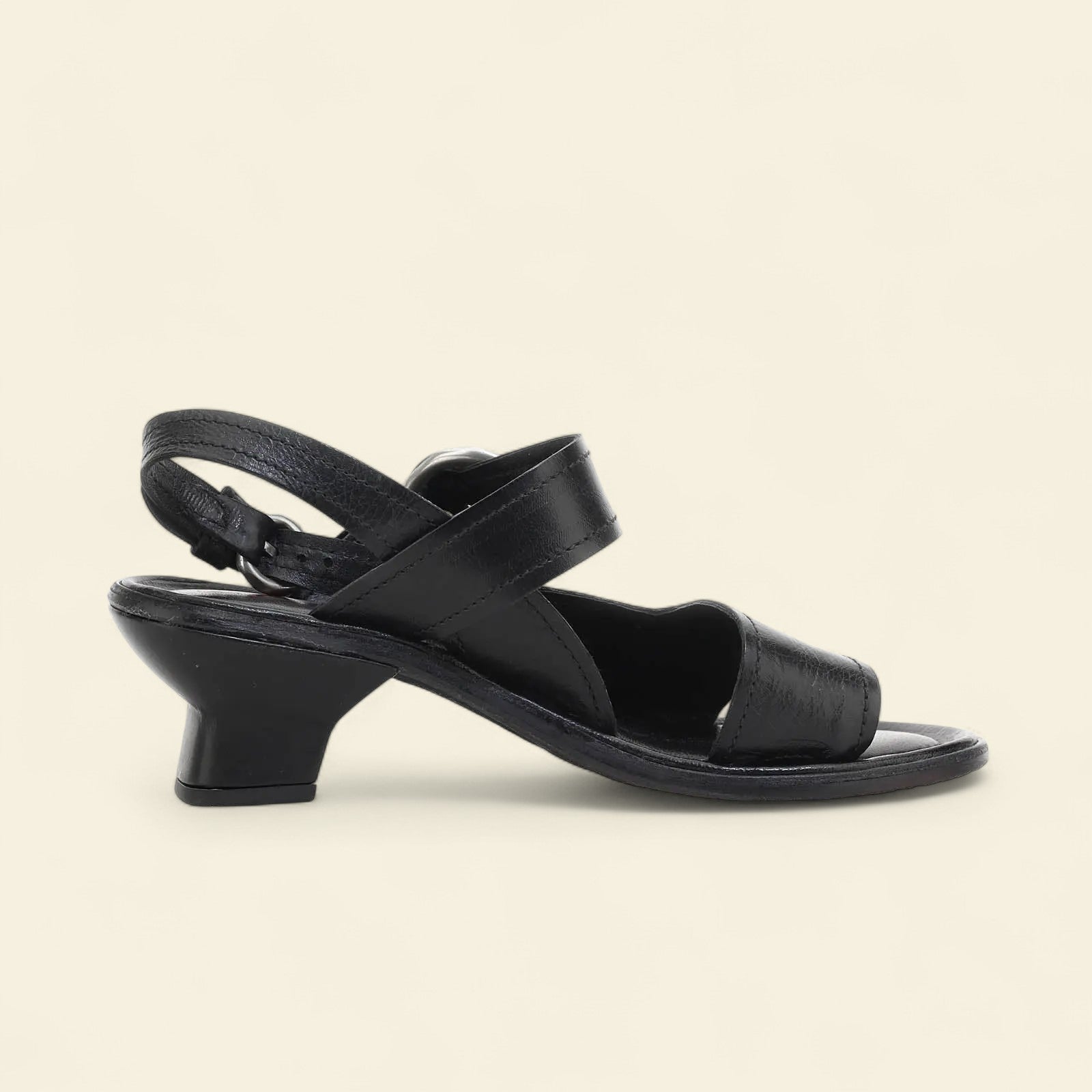 Brystol A.S.98 Black Summer 25 Leather Sandal