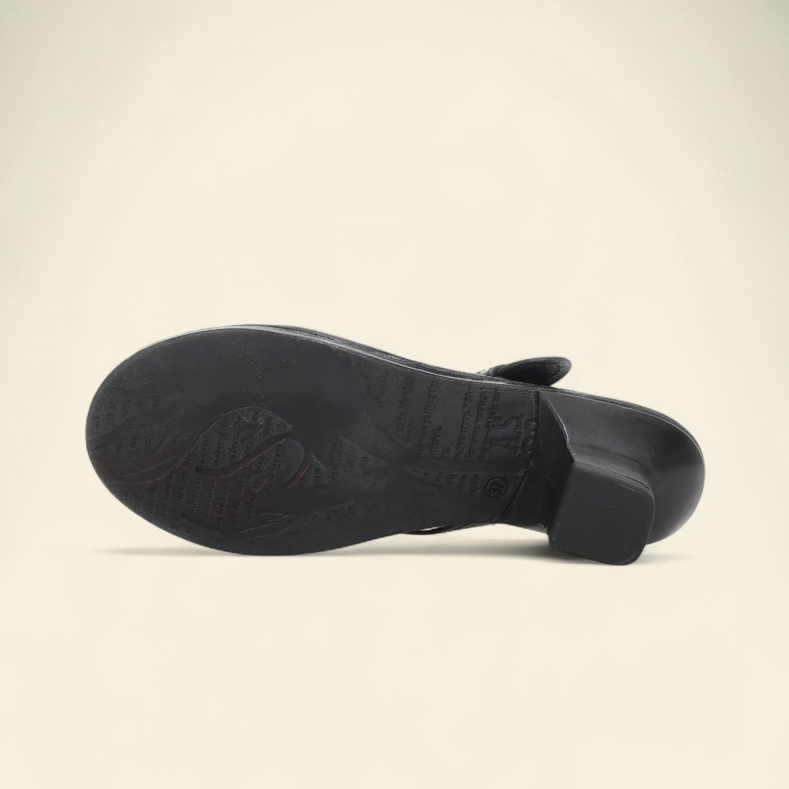 Brystol A.S.98 Black Summer 25 Leather Sandal