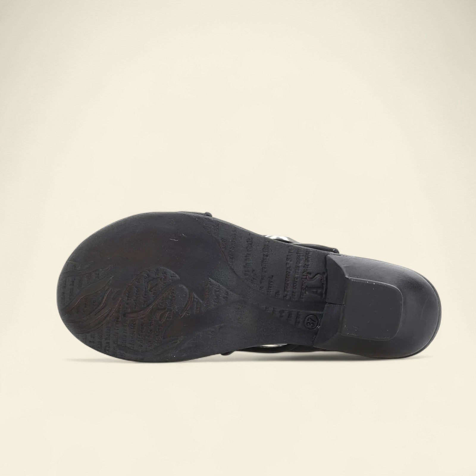 Bentley A.S.98 Black Summer 25 Leather Sandal