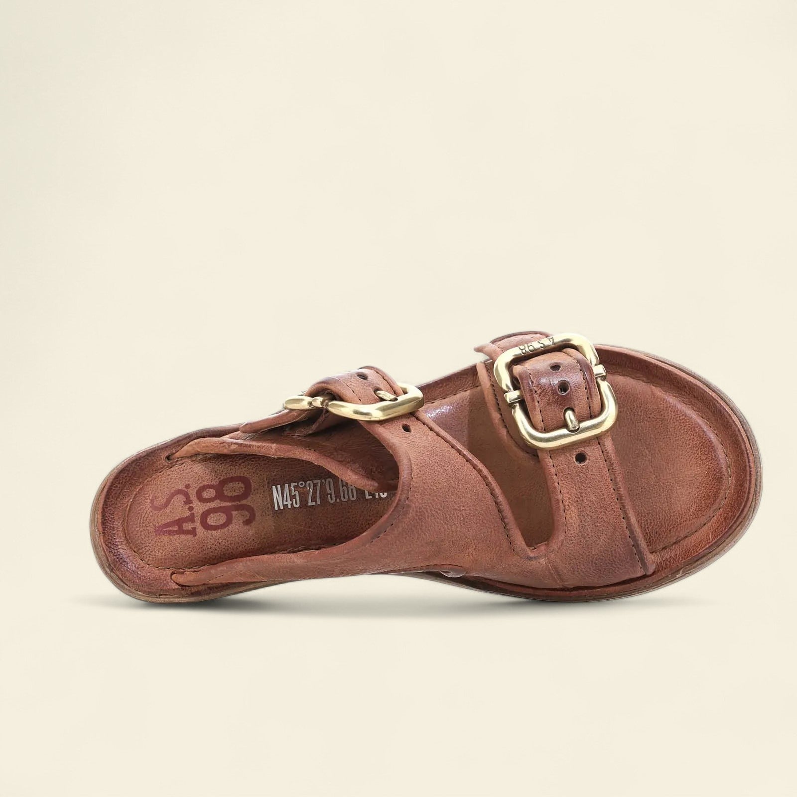 Bentley A.S.98 Brown Summer 25 Leather Sandal