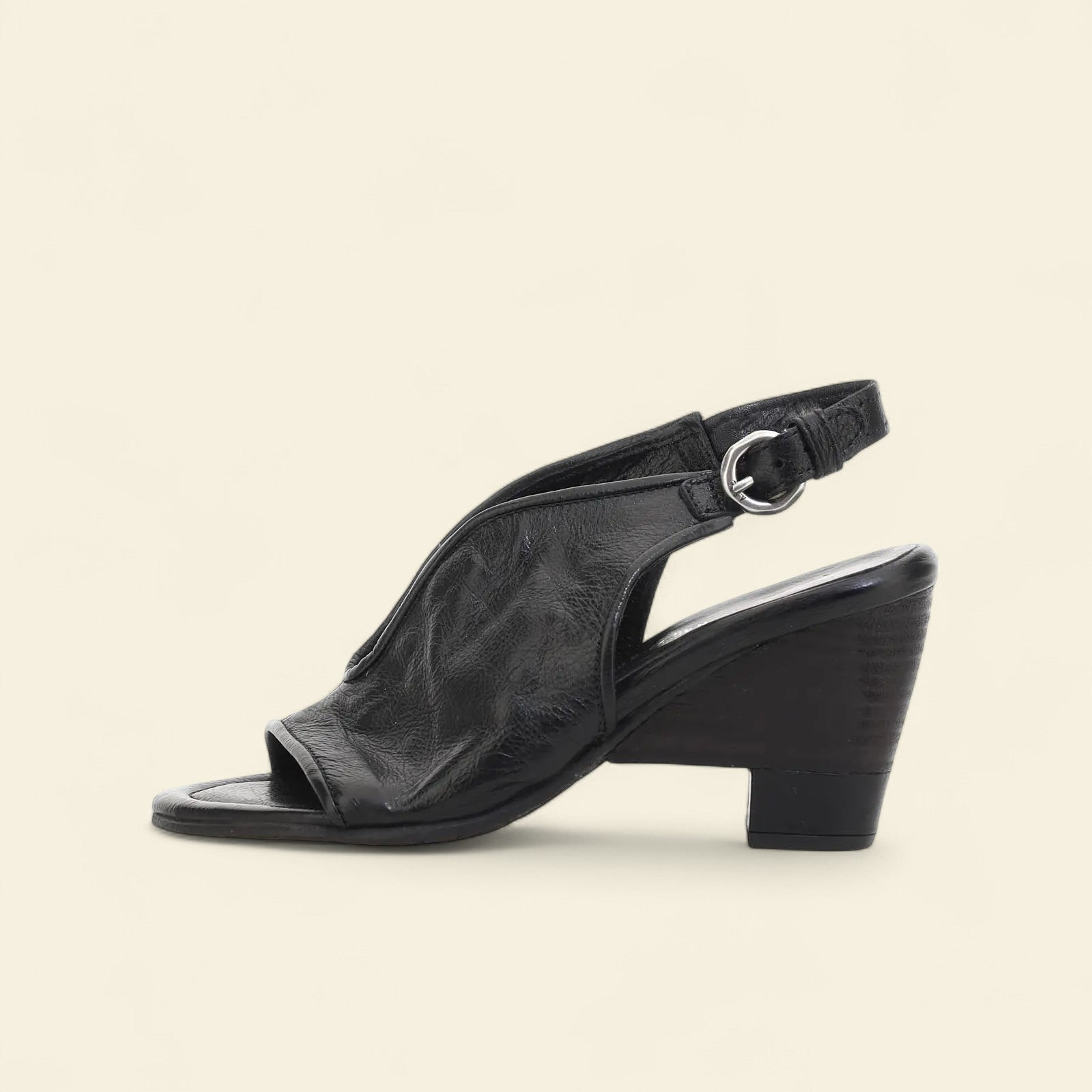 Paxton A.S.98 Black Summer 25 Leather Sandal