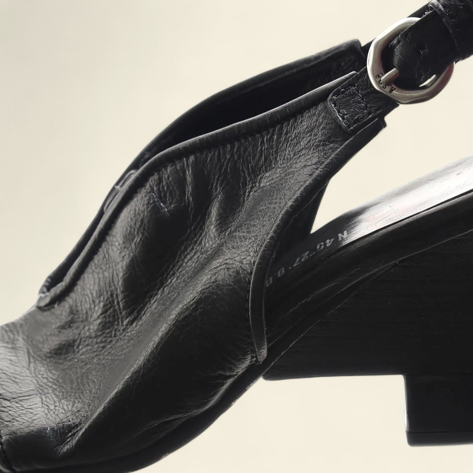 Paxton A.S.98 Black Summer 25 Leather Sandal