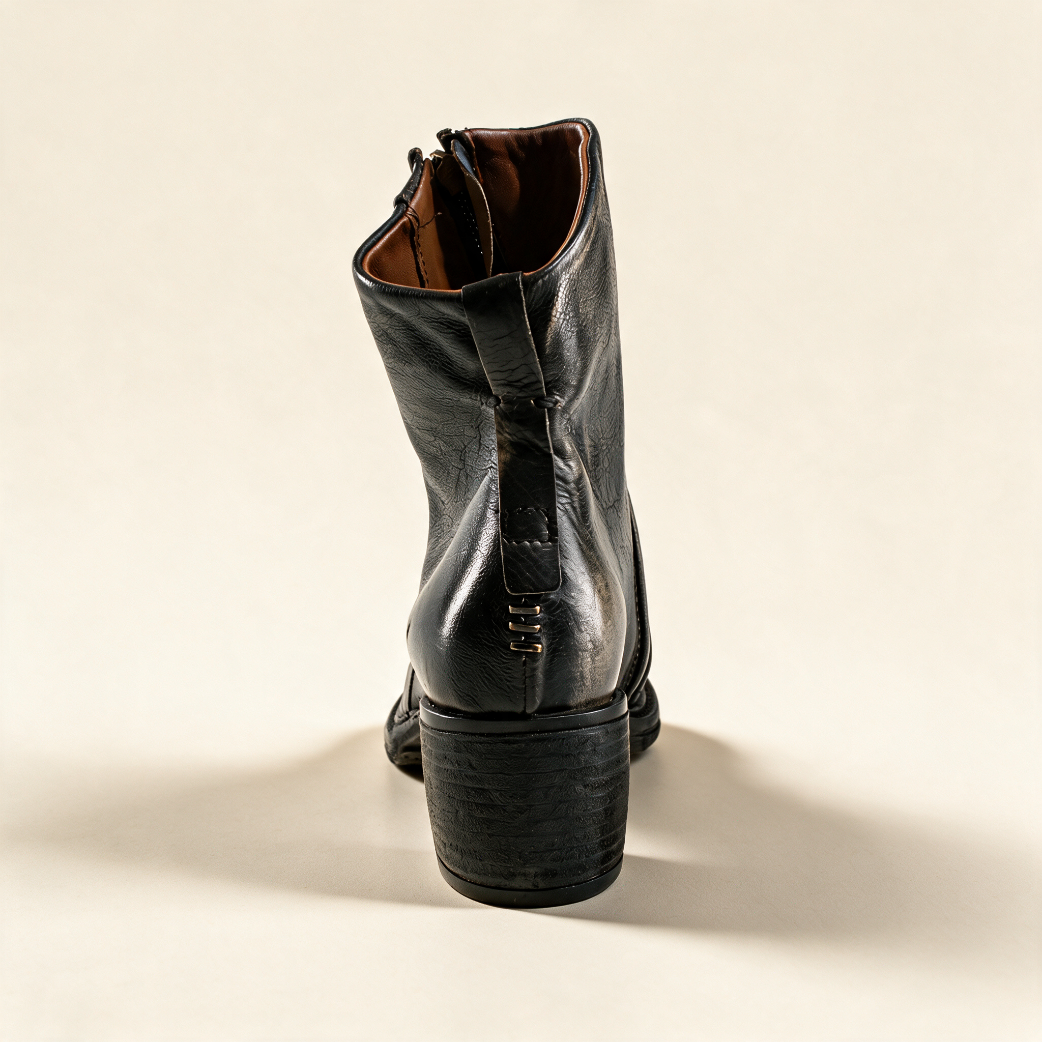 A.S.98 LIRA Charcoal ankle boots, alternate side view