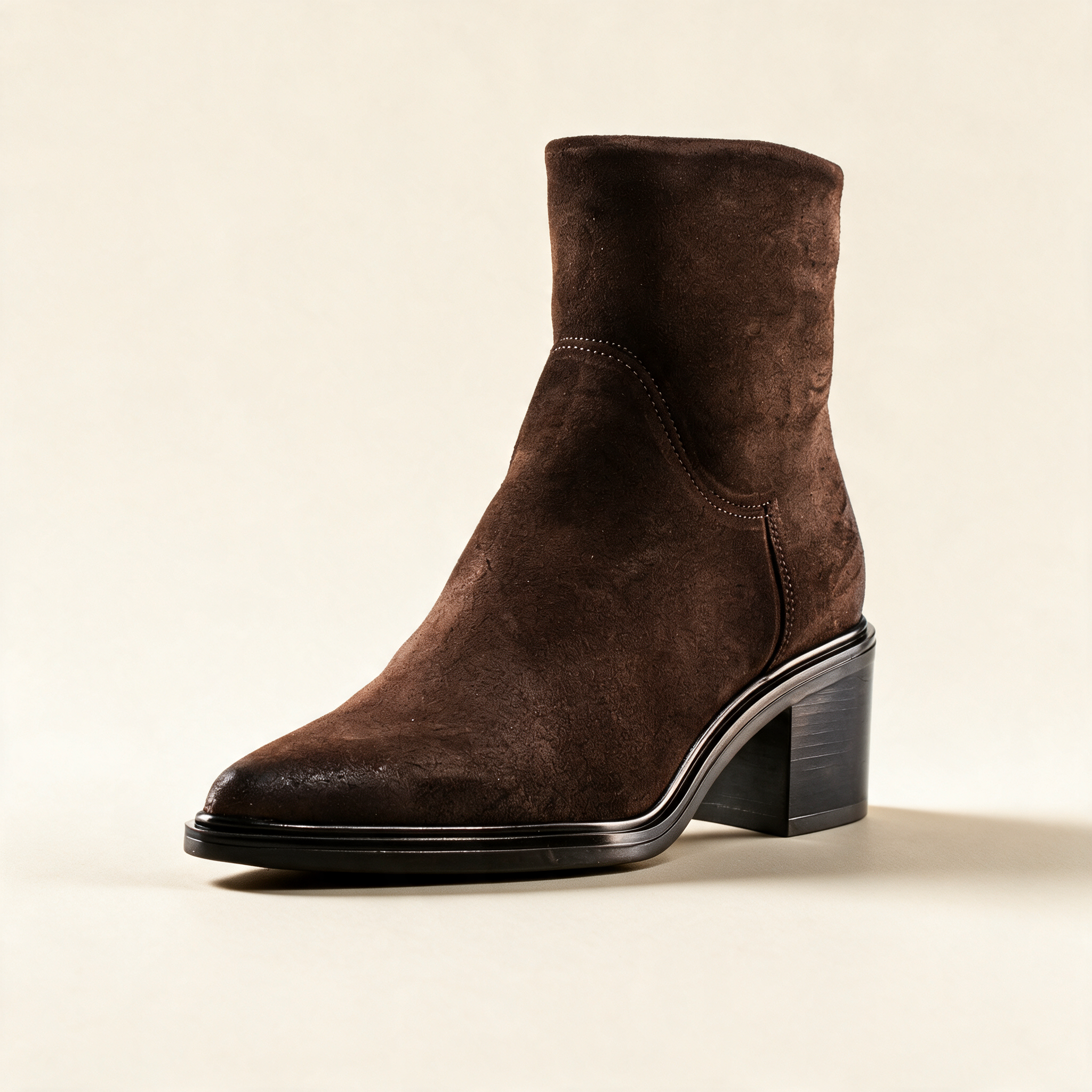 MJUS BRIO Brown ankle boots, single three-quarter view
