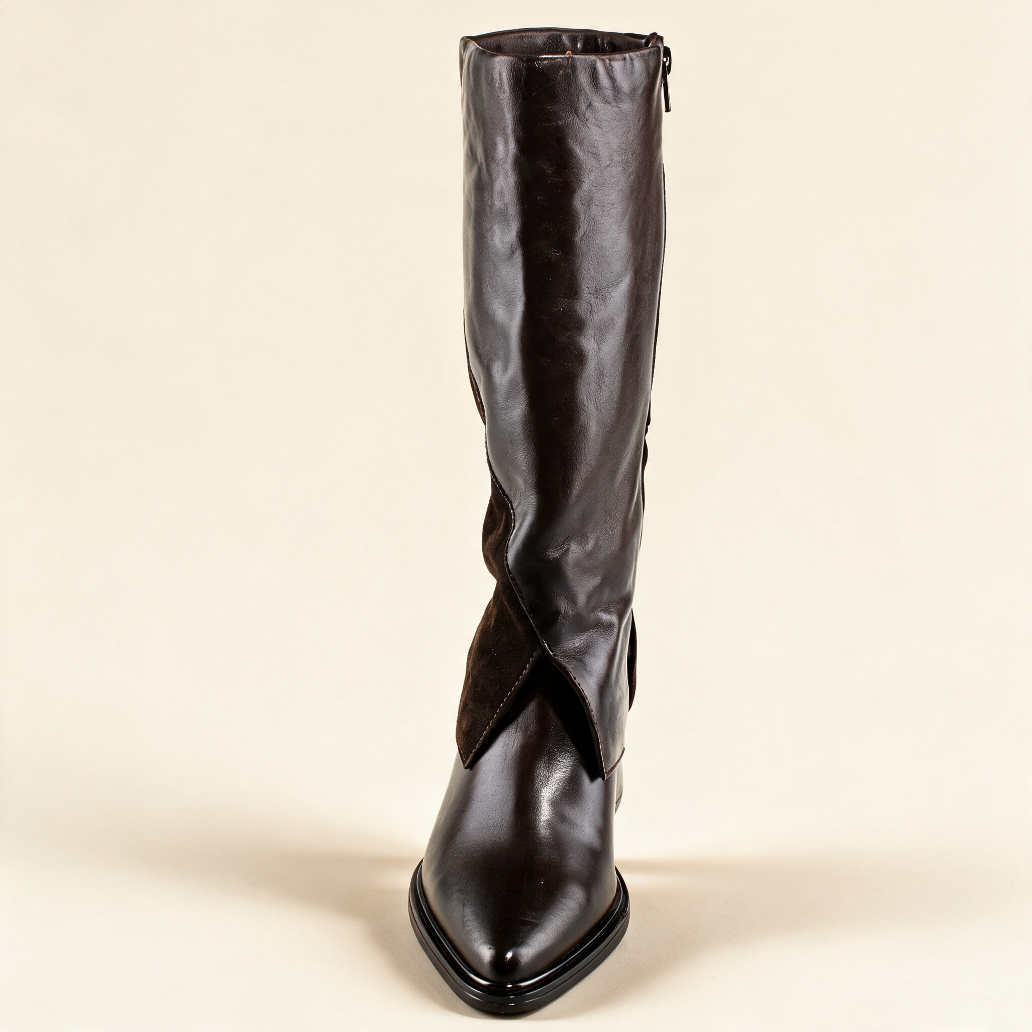 MJUS SIENA Mocha knee-high boots, alternate side view