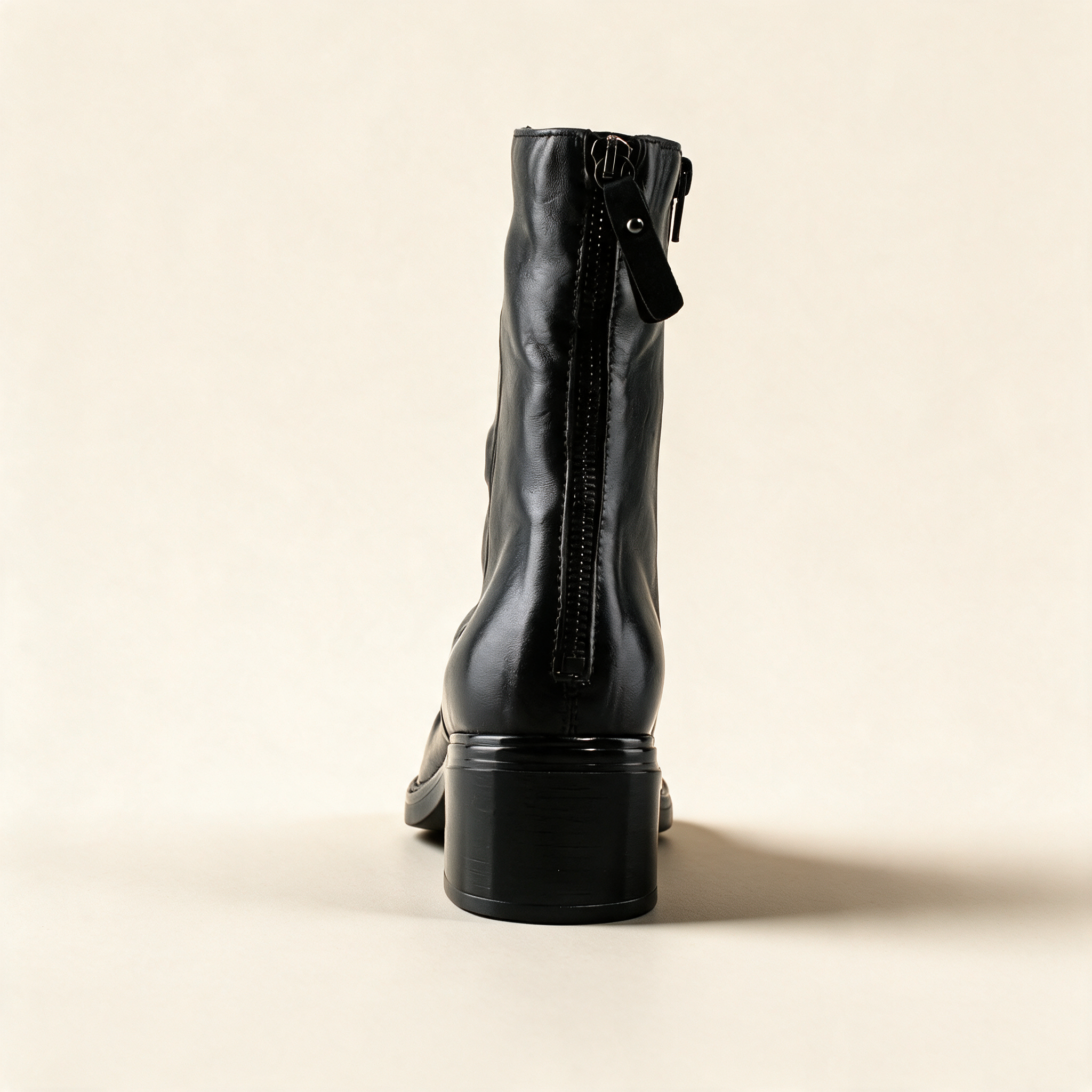 MJUS IONA Black mid-calf boots, alternate side view
