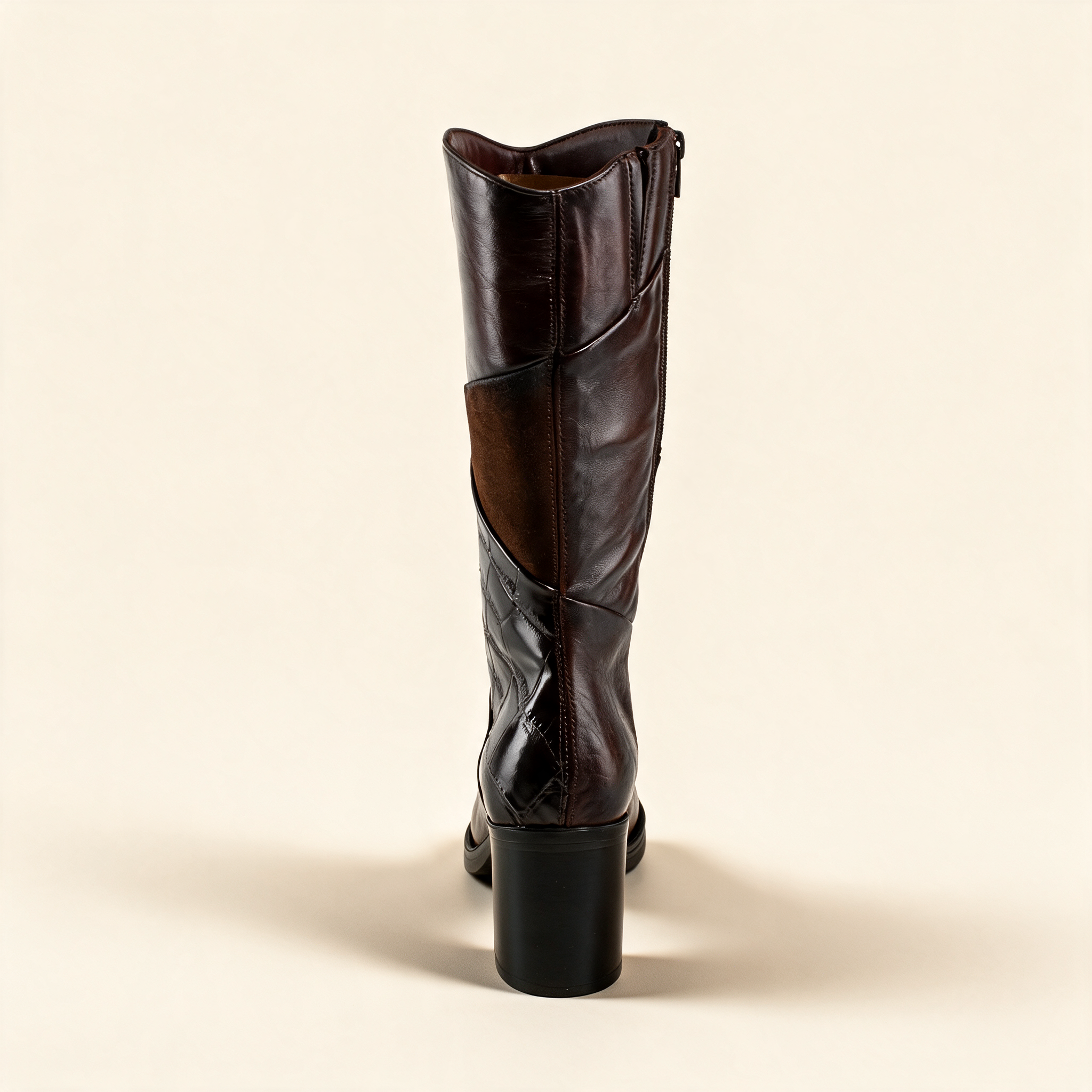 MJUS MARA Chocolate tall boots, alternate side view