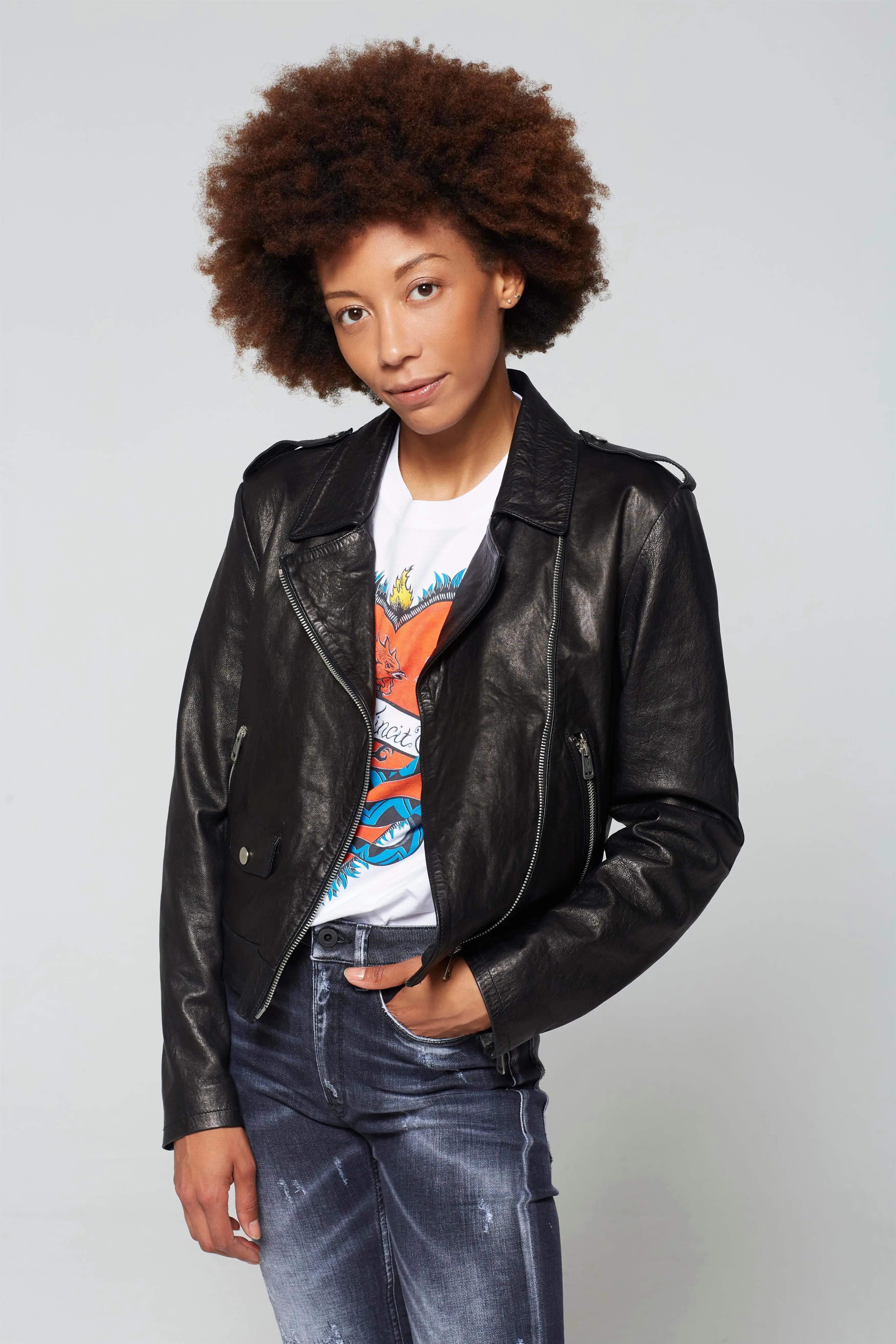 A.S.98 Leather Jacket - Katy - A.S. 98 -