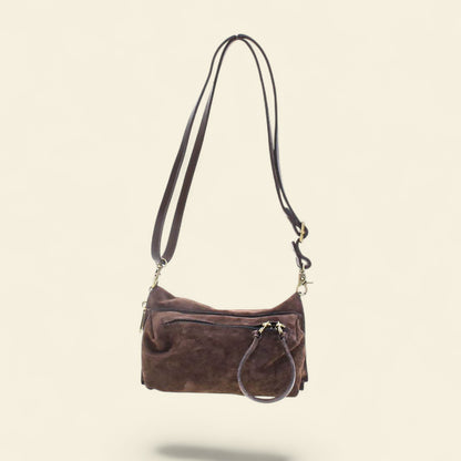 A.S.98 Margo small leather crossbody bag with fringe detail Winter 26 