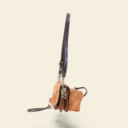 A.S.98 Margo small leather crossbody bag with fringe detail Winter 26 