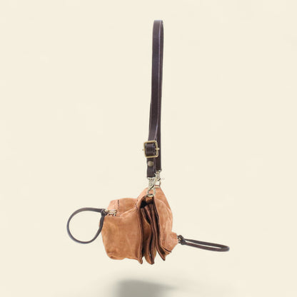 A.S.98 Margo small leather crossbody bag with fringe detail Winter 26 