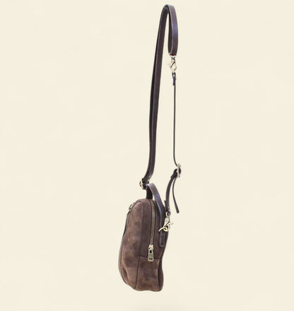 A.S.98 Heidy small leather crossbody handbag with top handle and zip closure Winter 26 