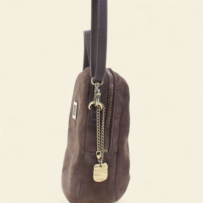 A.S.98 Heidy small leather crossbody handbag with top handle and zip closure Winter 26 