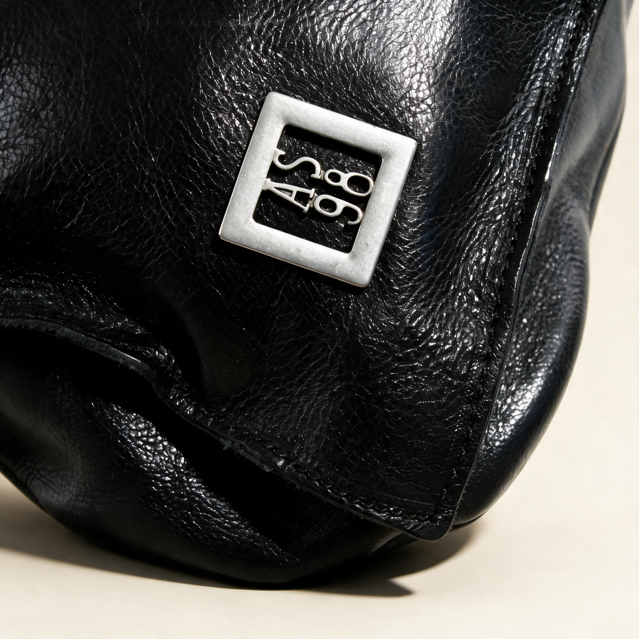 A.S.98 SKIRT Black handbags, rear view 