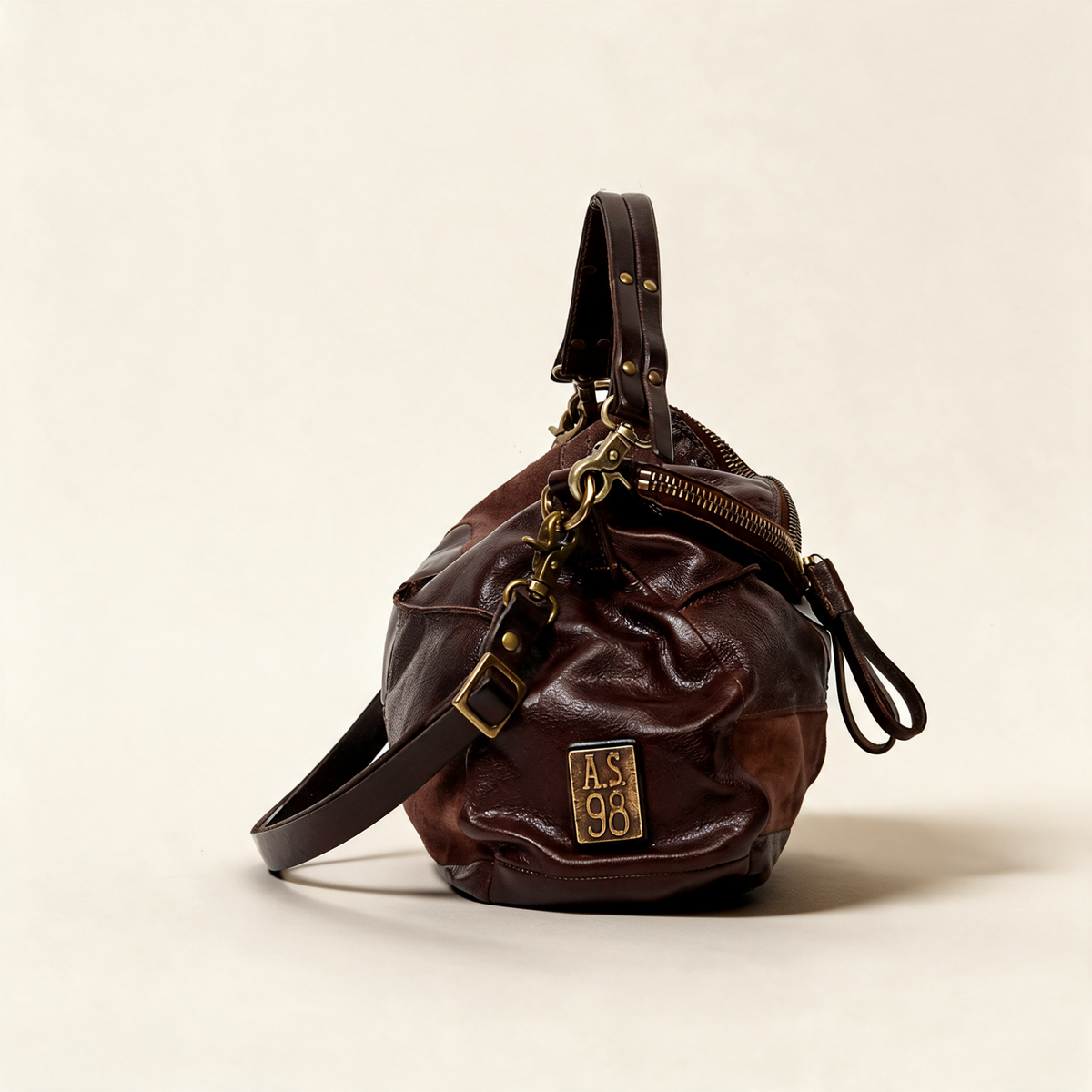 A.S.98 NOEMI Ebony handbag, view 3 