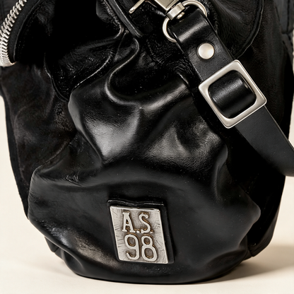 A.S.98 NOEMI Black handbags, front view 