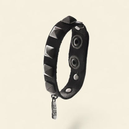 A.S.98 Jeb leather studded wristband bracelet Winter 26 