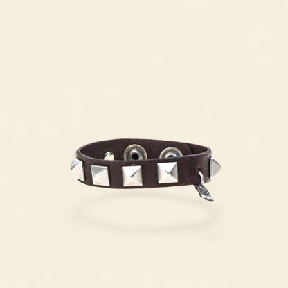 A.S.98 Jeb leather studded wristband bracelet Winter 26 