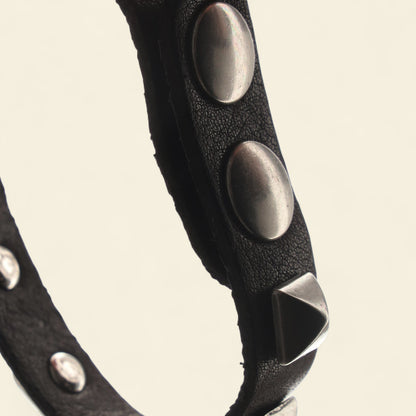 A.S.98 Jeb leather studded wristband bracelet Winter 26 