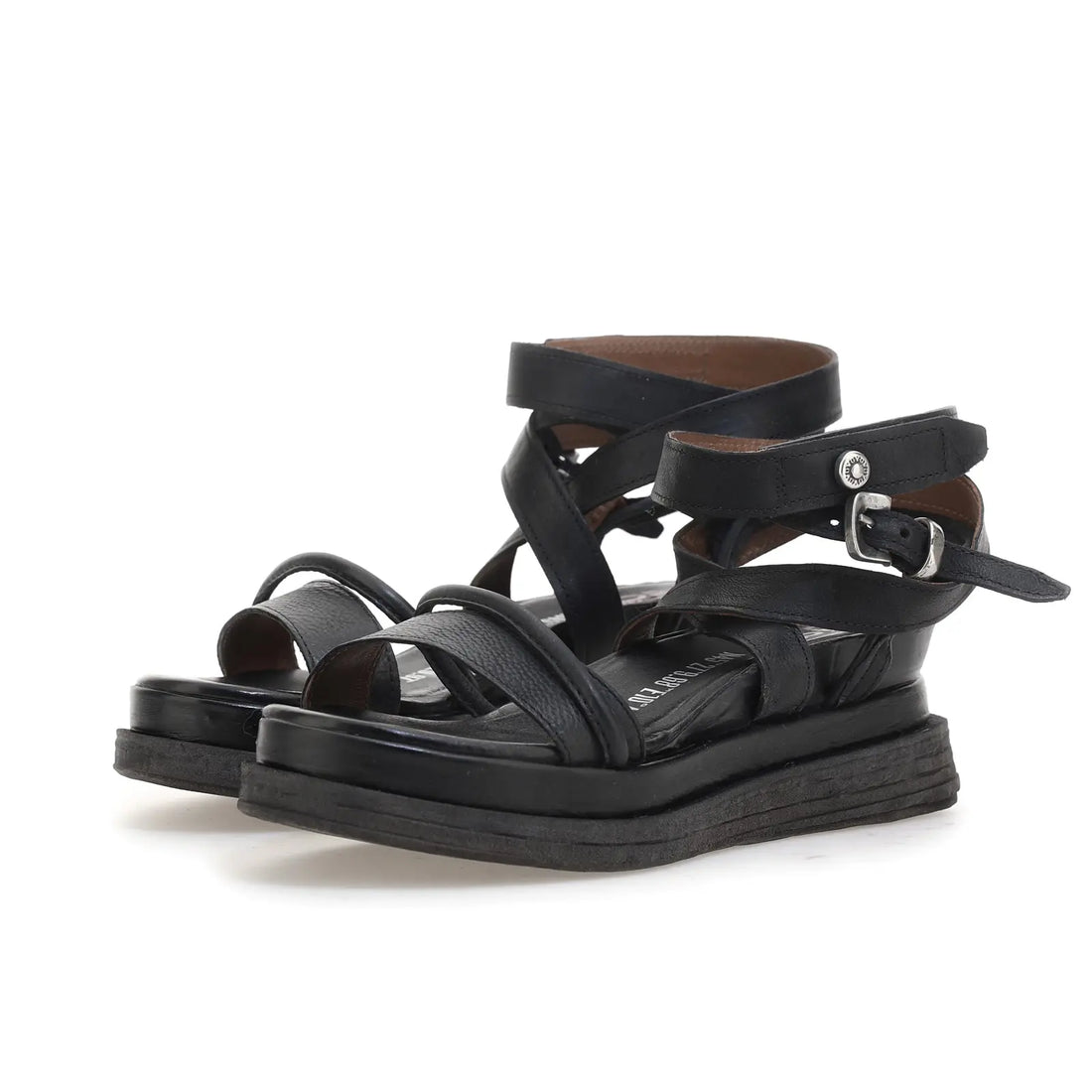 Lexi A.S.98 Black Summer 25 Leather Sandal 