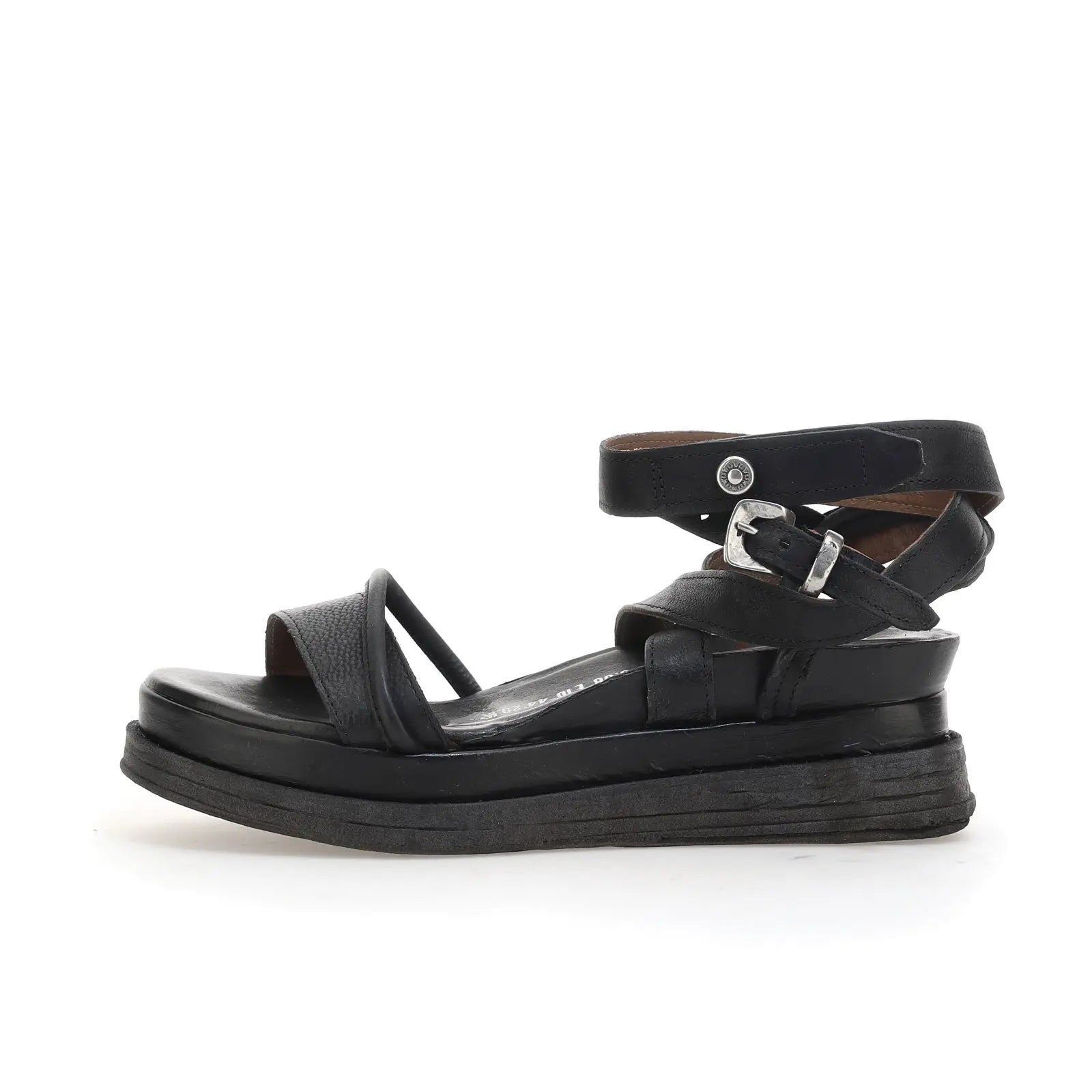 Lexi A.S.98 Black Summer 25 Leather Sandal 