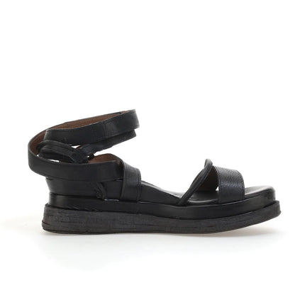 Lexi A.S.98 Black Summer 25 Leather Sandal 