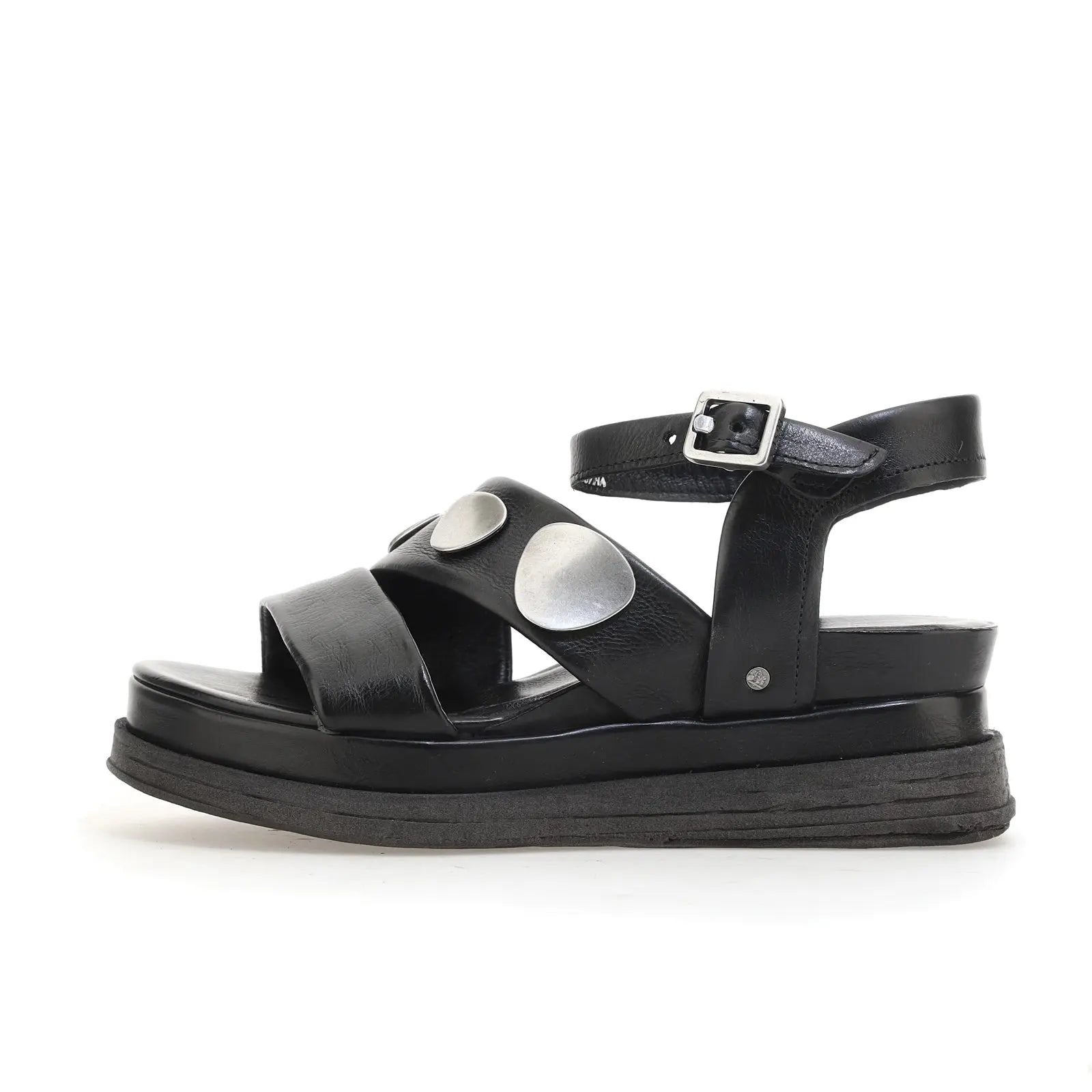 Lance A.S.98 Black Summer 25 Leather Sandal 