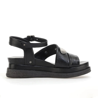 Lance A.S.98 Black Summer 25 Leather Sandal 