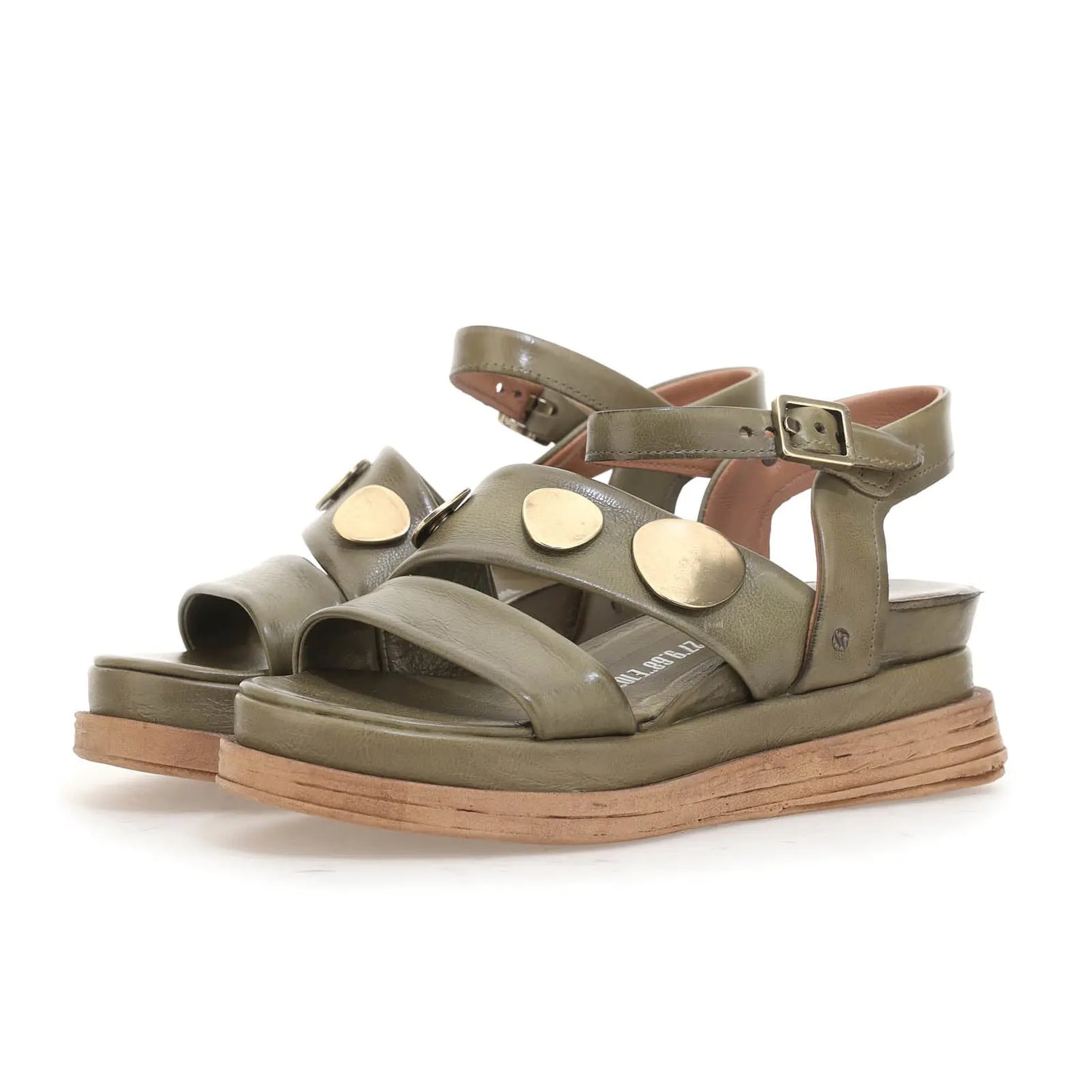 Lance A.S.98 Green Summer 25 Leather Sandal 