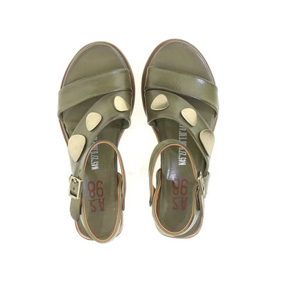 Lance A.S.98 Green Summer 25 Leather Sandal 