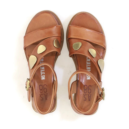 Lance A.S.98 Brown Summer 25 Leather Sandal 