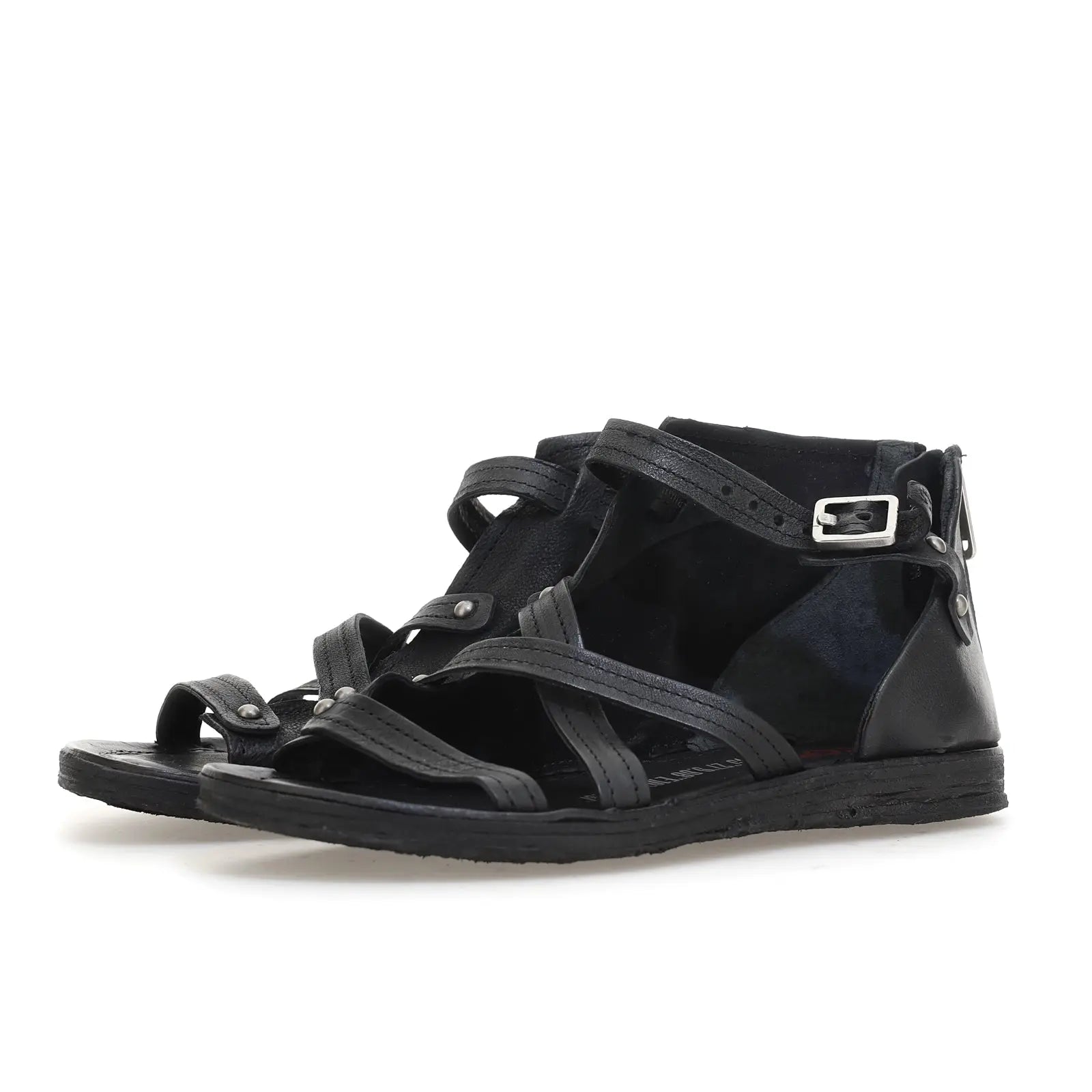 Ralph A.S.98 Black Summer 25 Leather Sandal 