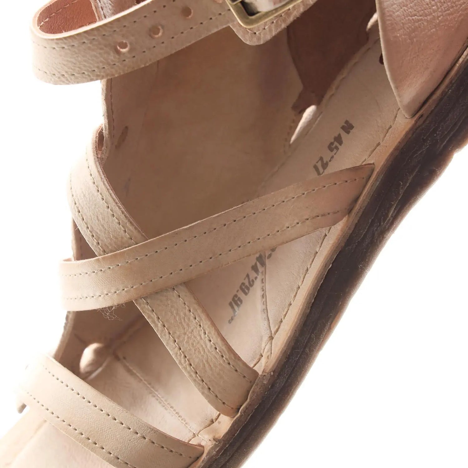 Ralph A.S.98 Nude Summer 25 Leather Sandal 