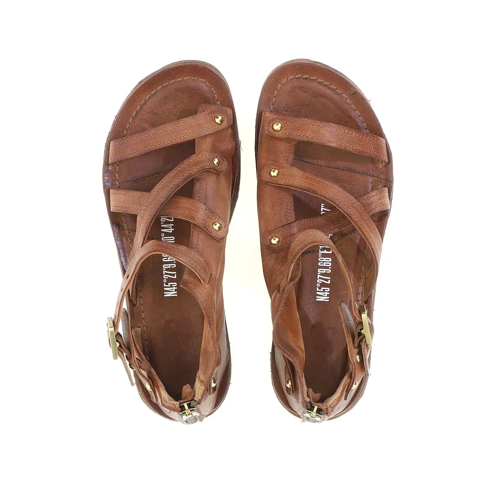 Ralph A.S.98 Brown Summer 25 Leather Sandal 