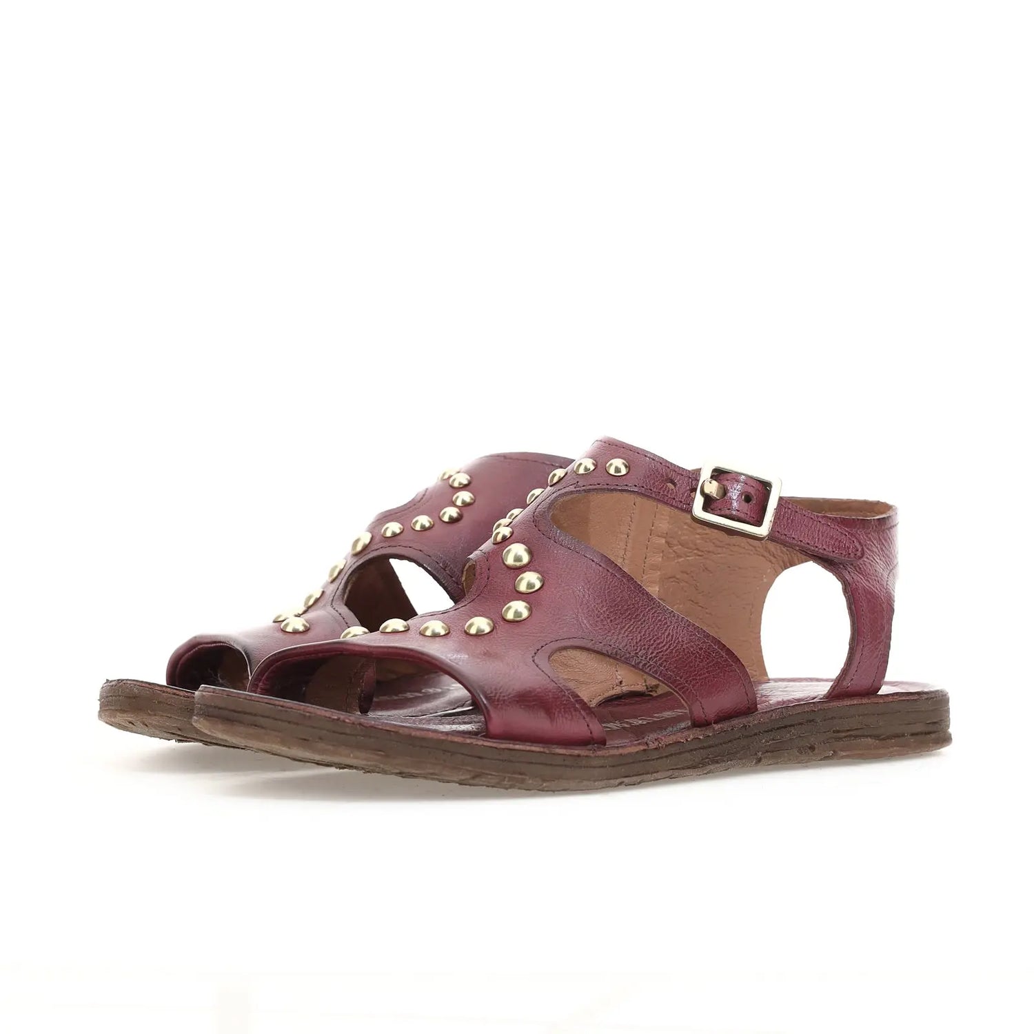 Rhomy A.S.98 Burgundy Summer 25 Leather Sandal 