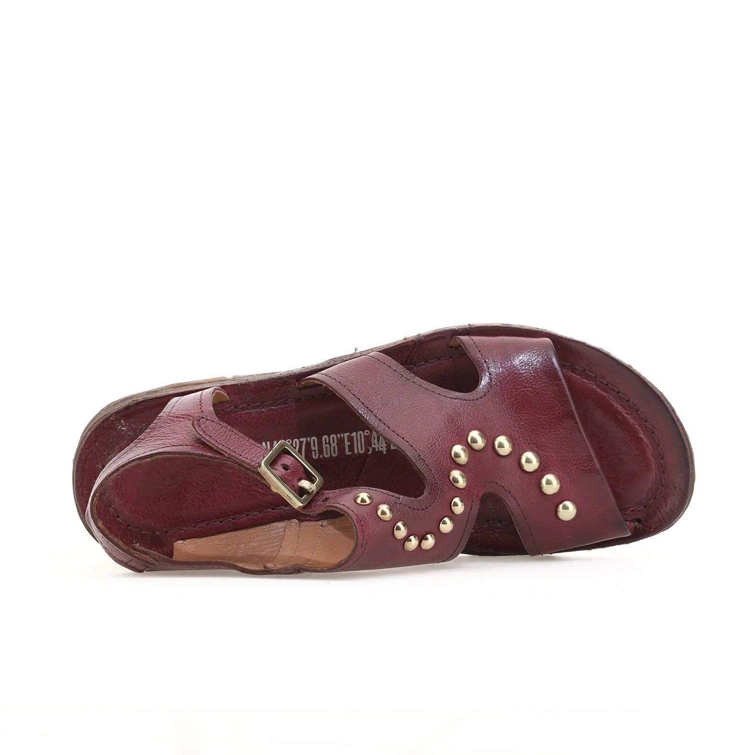 Rhomy A.S.98 Burgundy Summer 25 Leather Sandal 