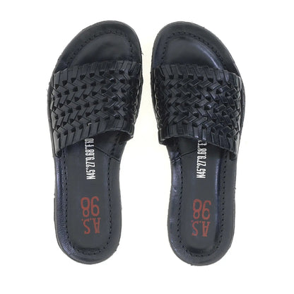 Rex A.S.98 Black Summer 25 Leather Sandal 