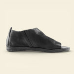 A.S.98 VELO black Italian leather open-toe slip-on sandal #color_black