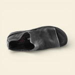 A.S.98 VELO black Italian leather open-toe slip-on sandal #color_black