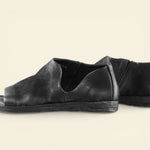A.S.98 VELO black Italian leather open-toe slip-on sandal #color_black