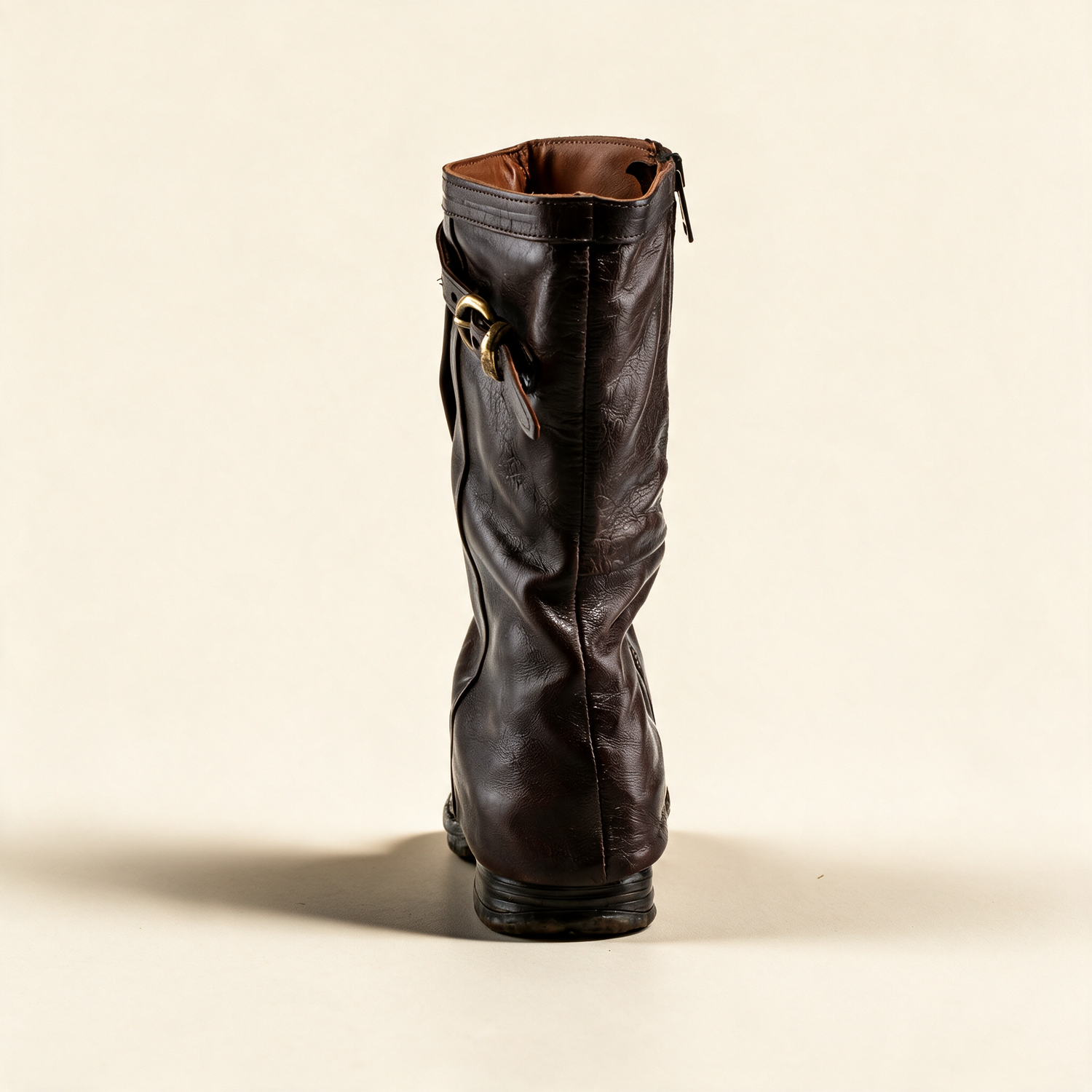 A.S.98 VESPER Ebony mid-calf boots, alternate side view 