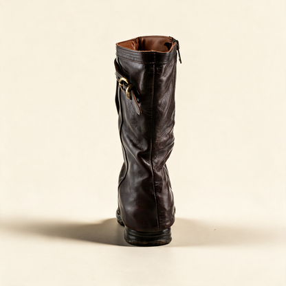 A.S.98 VESPER Ebony mid-calf boots, alternate side view 