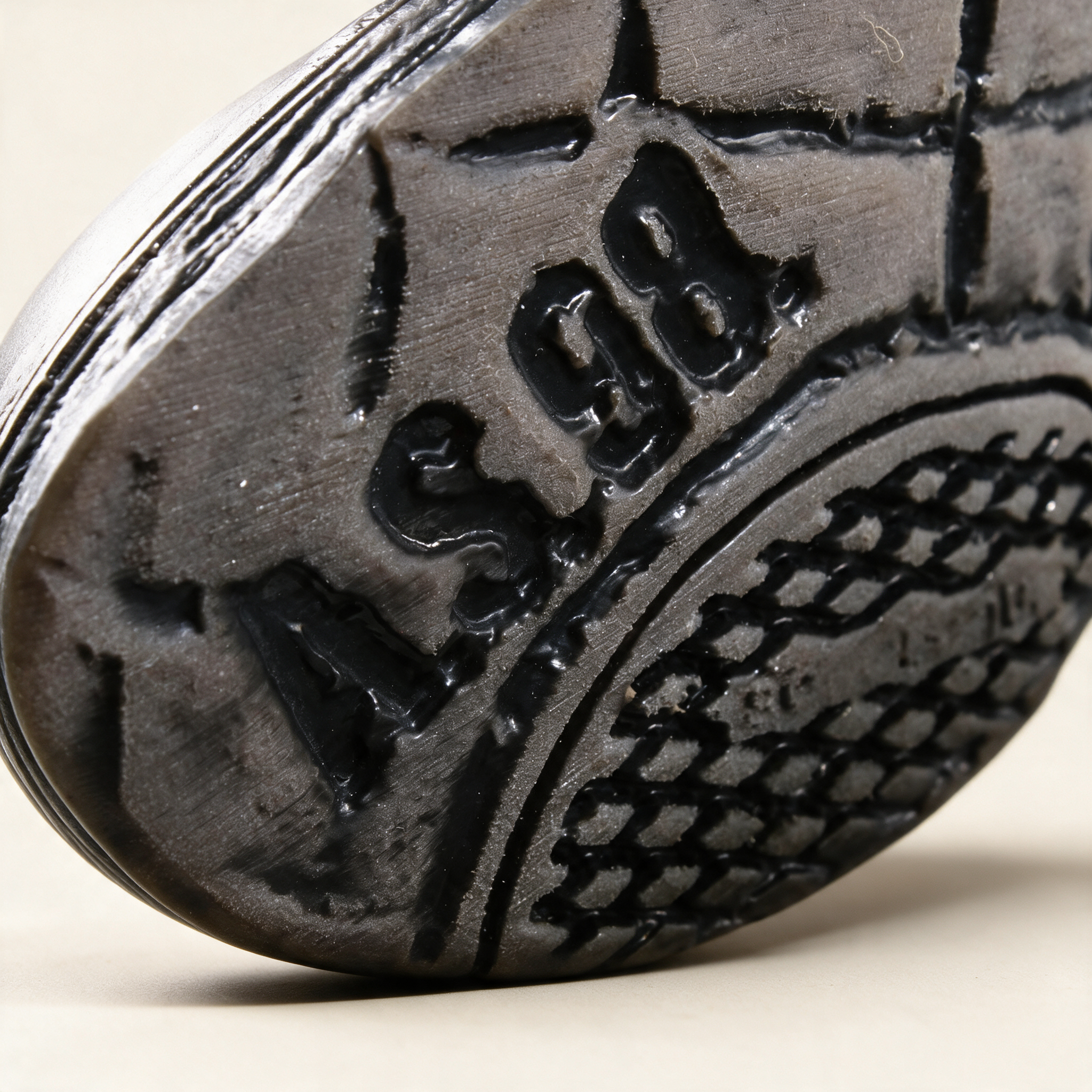 A.S.98 VESPER Ebony mid-calf boots, additional construction detail 