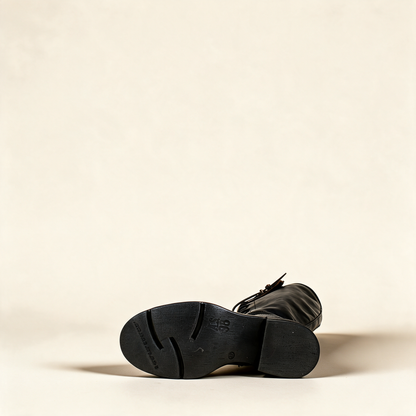A.S.98 EDISON Black boots, outsole view 