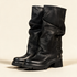 A.S.98 SERENA Black tall boots, pair three-quarter view 