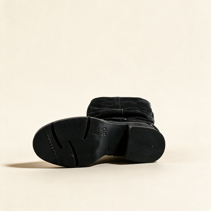 A.S.98 SERENA Black tall boots, outsole view 