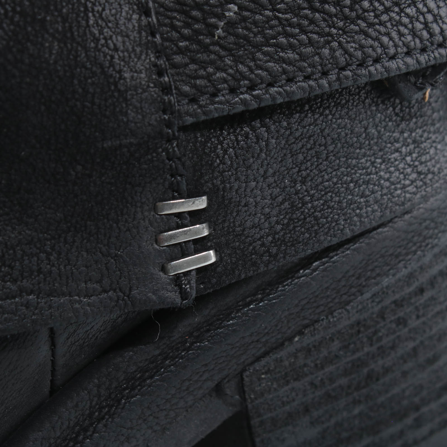 A.S.98 SERENA Black tall boots, leather and finishing detail 