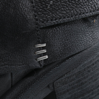 A.S.98 SERENA Black tall boots, leather and finishing detail 