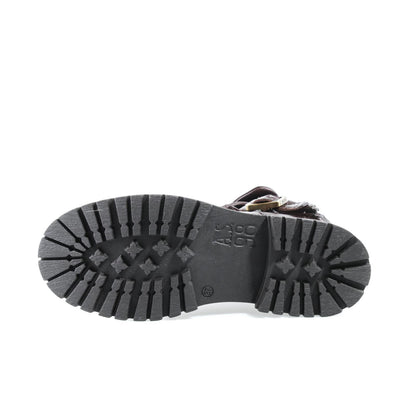 A.S.98 DRAKIE Ebony ankle boot, rugged lug outsole 